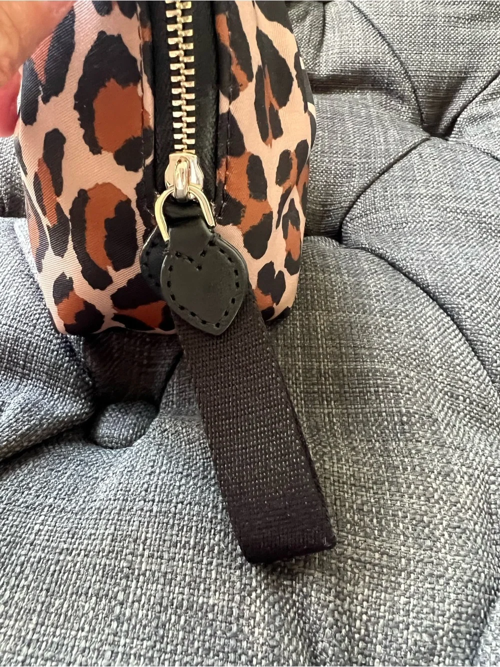 kate spade Leopard Print Cosmetic Pouch - Brown/Black